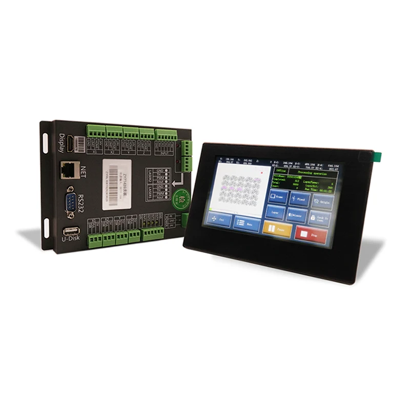 Taglio laser ZY7142G e tavola di controllo dell'incisione
